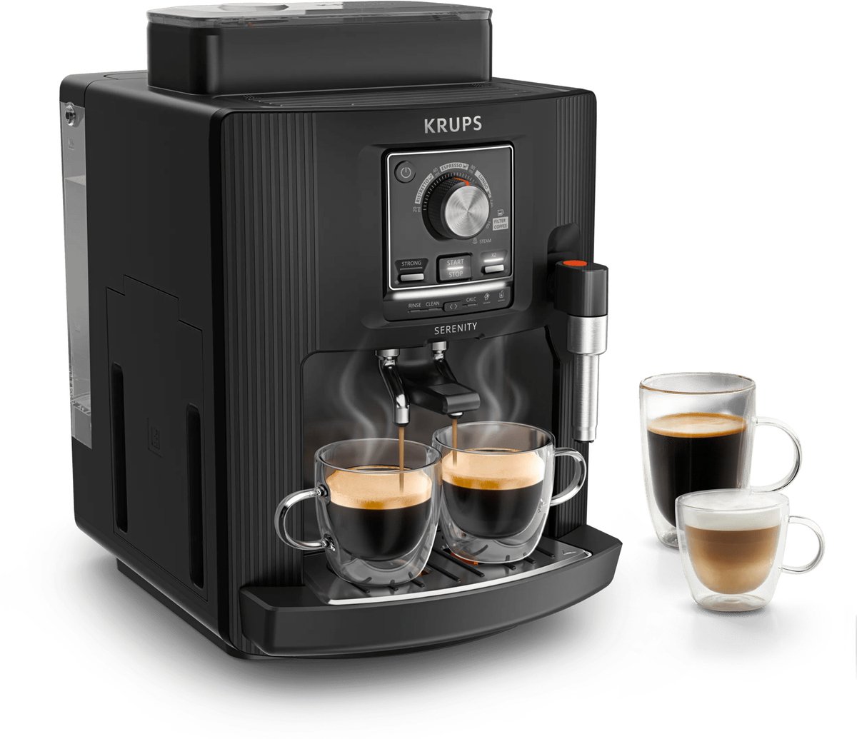 Krups Serenity EA4008 Volautomatische Espressomachine Zwart