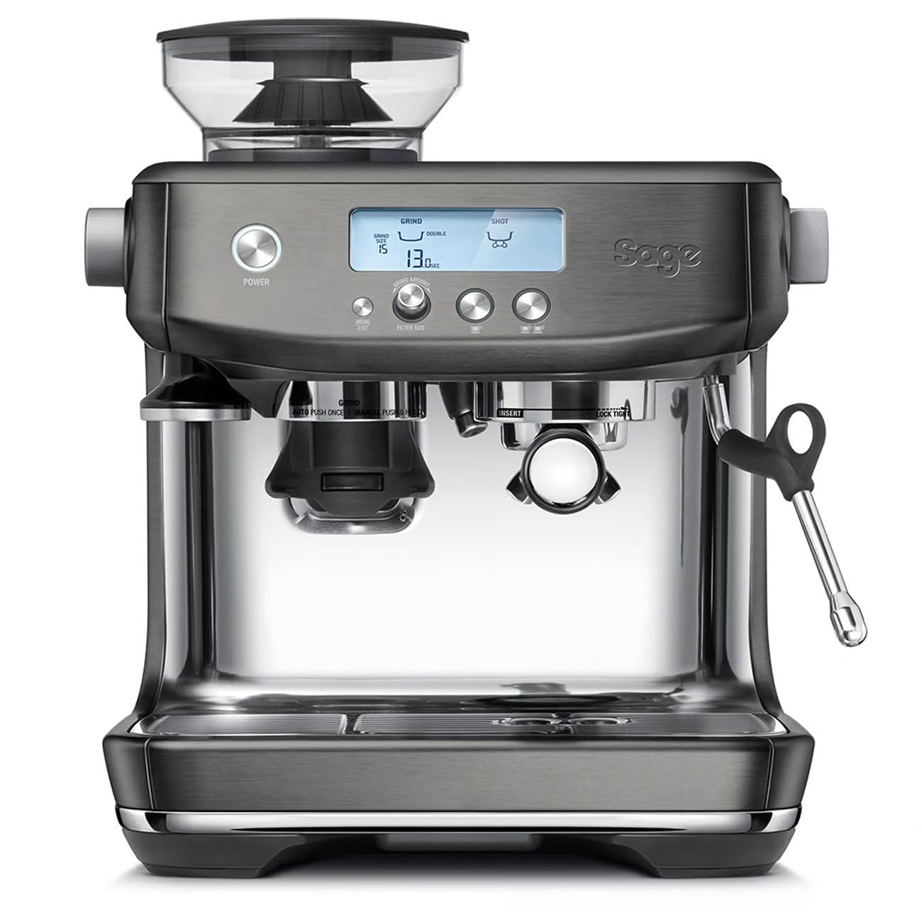 Sage The Bambino Plus Black Truffel pistonmachine