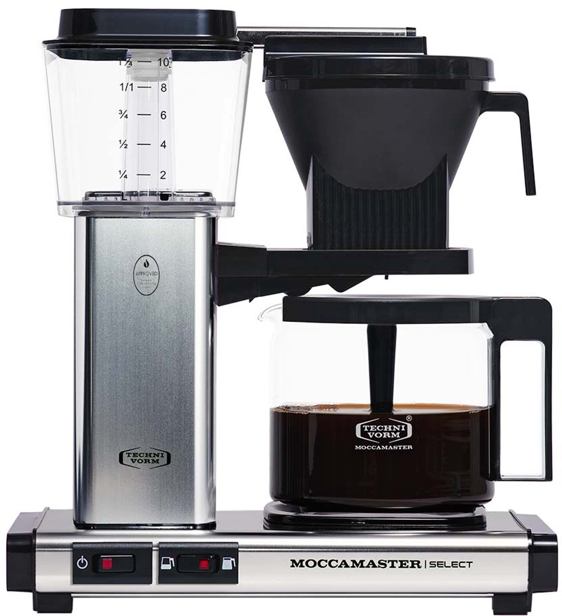 Moccamaster KBG Select Filterkoffiezetapparaat Polished Silver