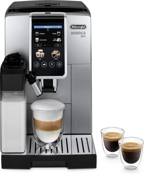 De'Longhi Dinamica Plus ECAM380.85.SB Volautomatische Espressomachine Zilver