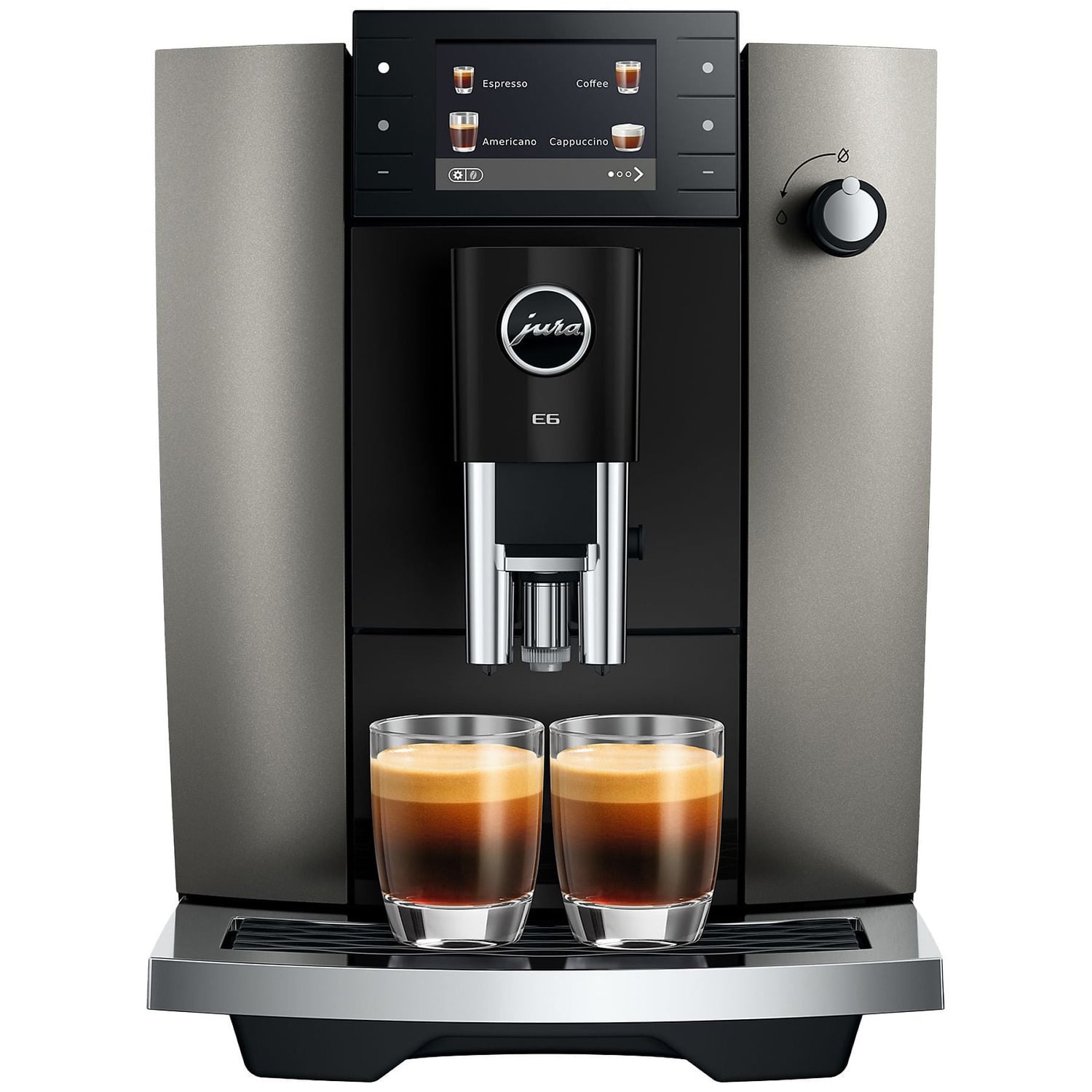 Jura E6 Dark Inox Volautomatische Espressomachine