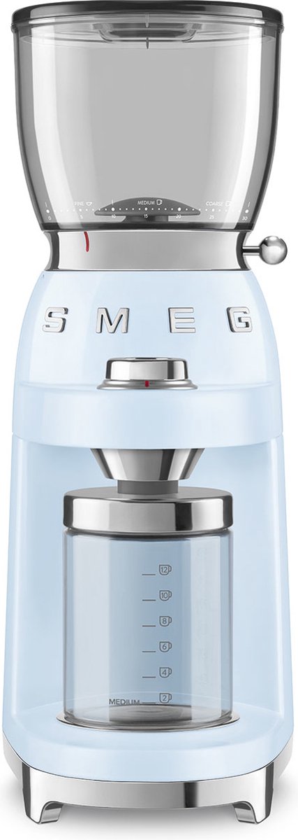 Smeg CGF11PBEU Elektrische Koffiemolen - Koffiebonenmaler met 30 maalstanden