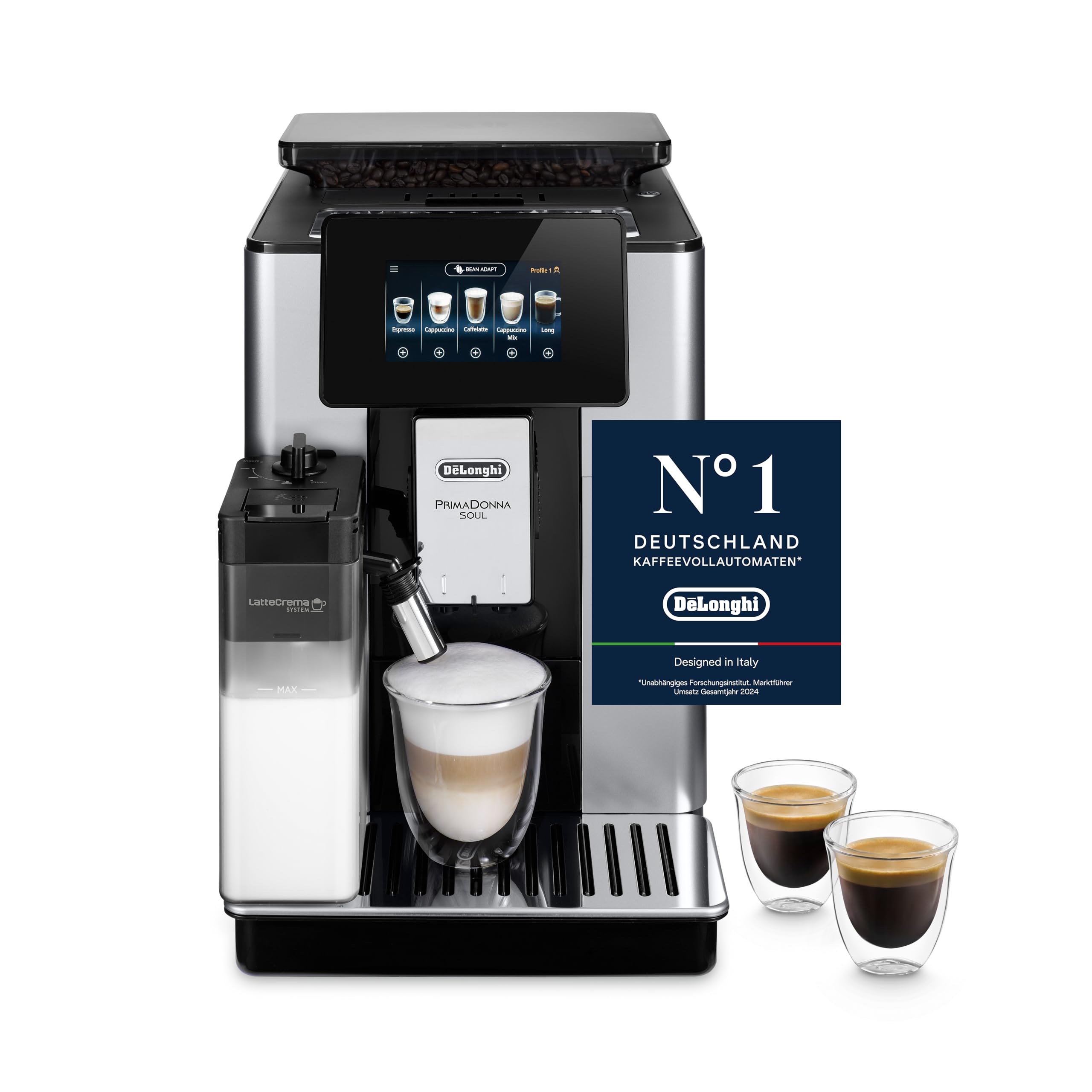 De'Longhi PrimaDonna Soul ECAM612.55.SB volautomatische espressomachine