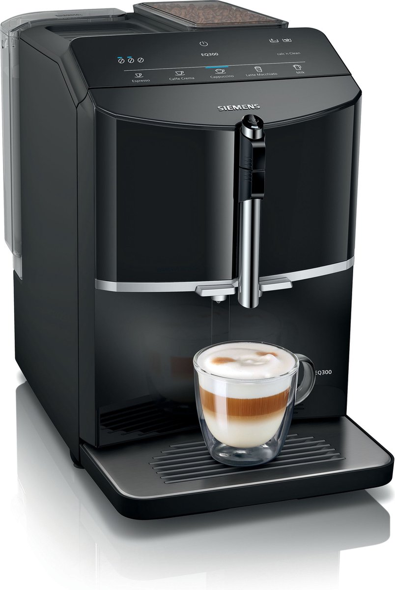 Siemens EQ300 TF301E19 - Volautomatische espressomachine Zwart