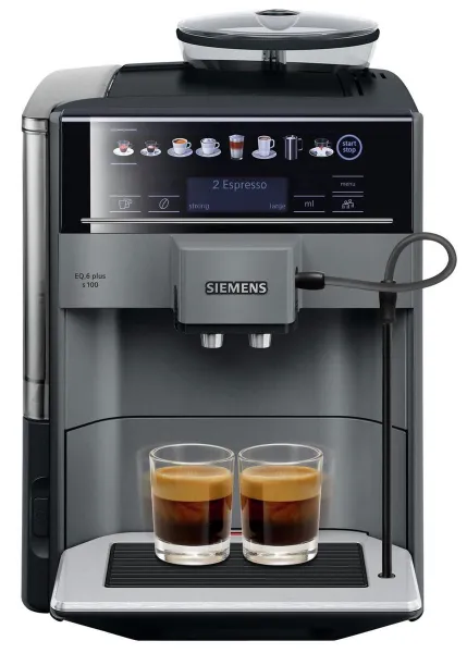 Siemens EQ.6 Plus TE651209RW Volautomatische Espressomachine Grijs